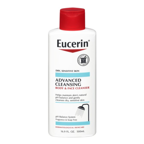 Picture of Eucerin  Advanced Cleansing Body & Face Cleanser 16.9oz